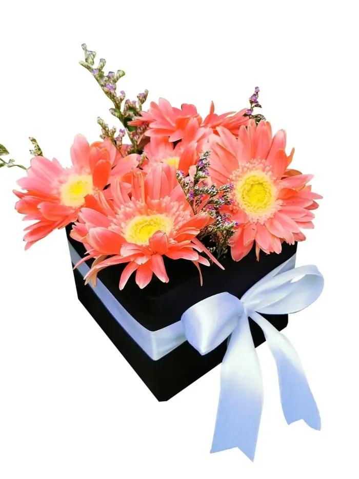 Box of Pink Gerberas 5 Stems
