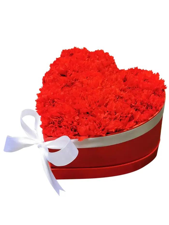 Red Carnation Love Bouquet – Fresh Red Carnations for Romantic Gift in Biñan