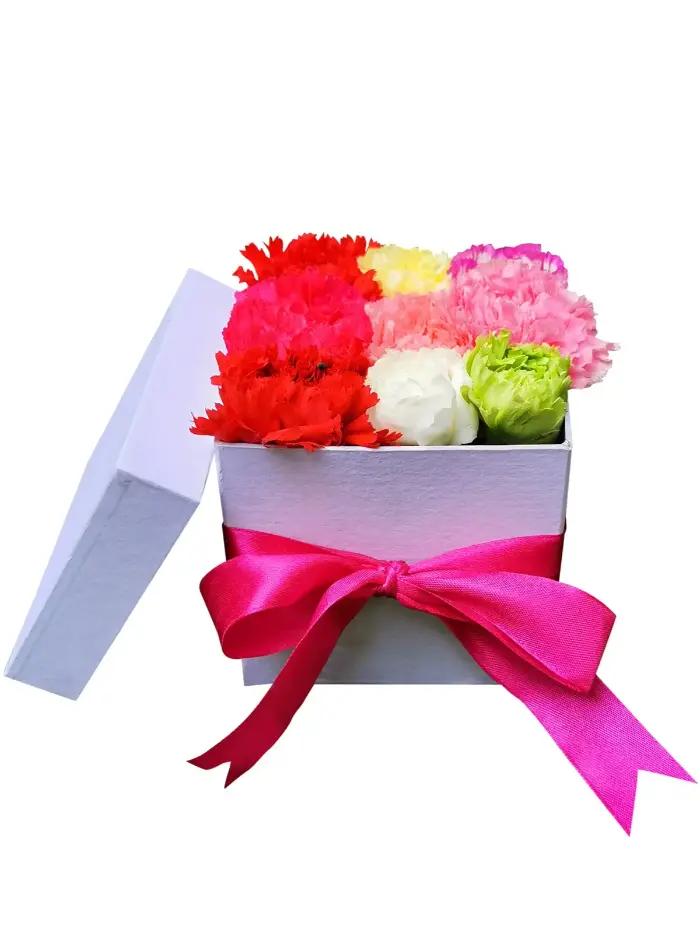 “Mixed Carnation Bloom Box fresh carnations delivery Cavite”
