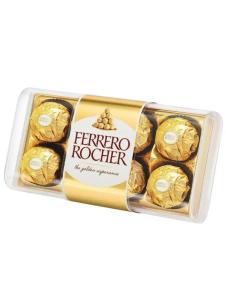 “Ferrero Rocher T8 Premium Hazelnut Milk Chocolate Gift Box – 8 Pieces”